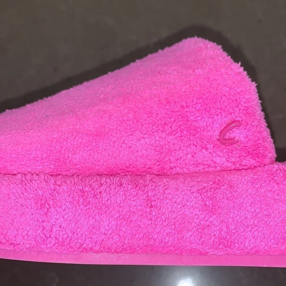 NWOT Circus by Sam Edelman Latasha Pink Terry Wedge Slide Sandals 7 - Picture 10 of 14